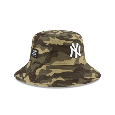 Sapca New Era New York Yankees MLB Armed Forces Weekend Stretch Bucket Hat - Verzi